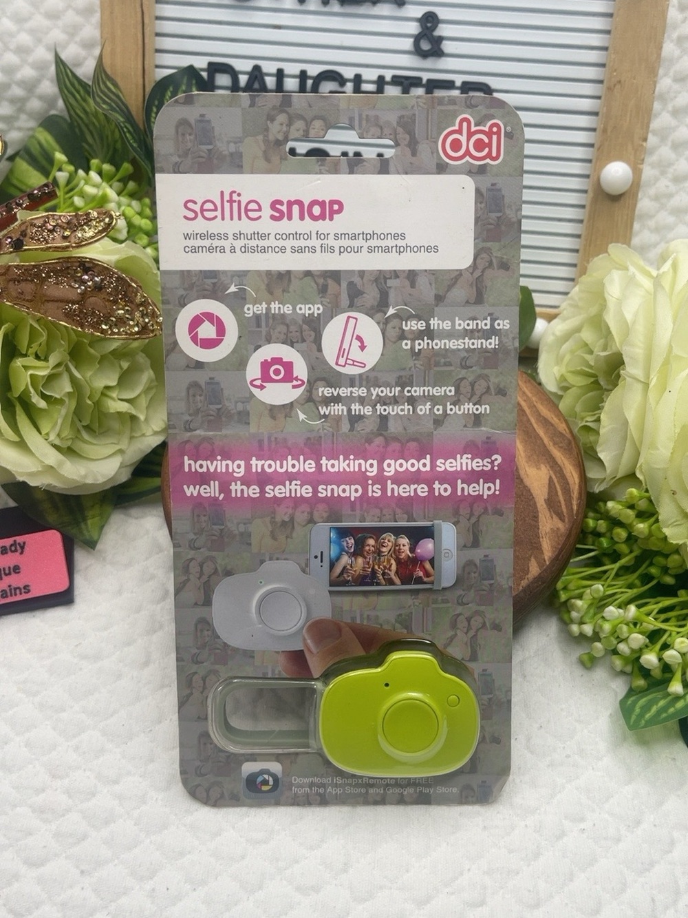 DC Selfie Snap Wireless Shutter Remote - Lime Green